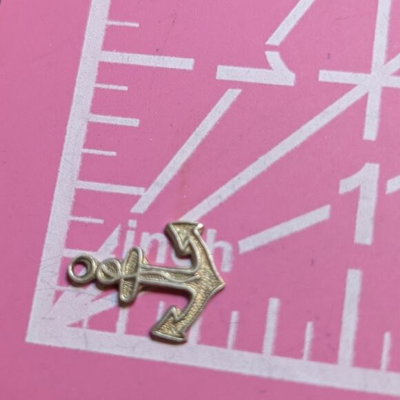 Vintage Sterling Silver Anchor Charm - Picture 2 of 4
